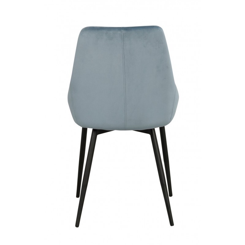 RO Sier Dining Chair Light Blue Velvet